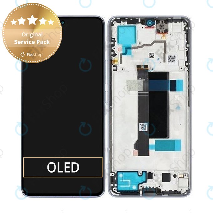 Xiaomi Redmi Note 13 Pro 5G 2312DRA50C - LCD Displej + Dotykové Sklo + Rám (Midnight Black) - 5600030N1600 Genuine Service Pack