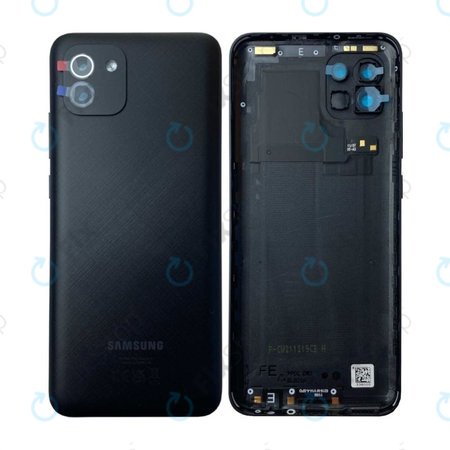 Samsung Galaxy A03 A035G - Bateriový Kryt (Black) - GH81-21661A Genuine Service Pack