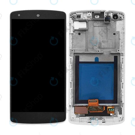 LG Nexus 5 D821 - LCD Displej + Dotykové sklo + Rám (Bílá)