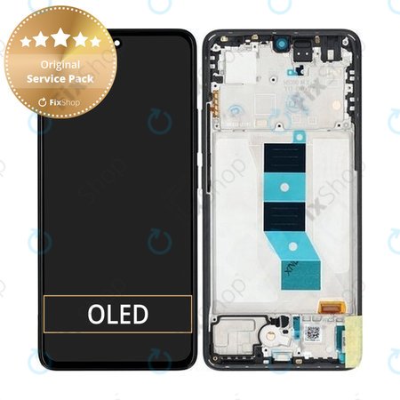 Xiaomi Redmi Note 14 5G 24094RAD4G - LCD Displej + Dotykové Sklo + Rám (Midnight Black) - 56002000O1700 Genuine Service Pack