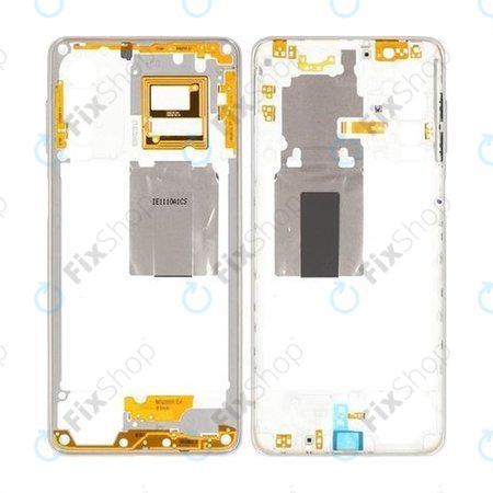 Samsung Galaxy M52 5G M526B - Střední Rám (White) - GH98-46916C Genuine Service Pack