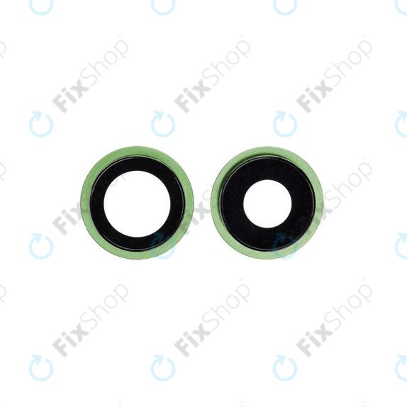 Apple iPhone 12, 12 Mini - Sklíčko Zadní Kamery s Rámem (Green) - 2ks
