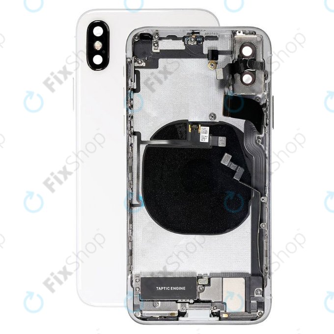 Apple iPhone XS - Zadní Housing s Malými Díly (Silver)