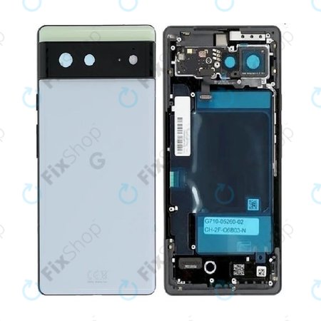 Google Pixel 6 - Zadní Housing (Sorta Seafoam) - G949-00179-01 Genuine Service Pack