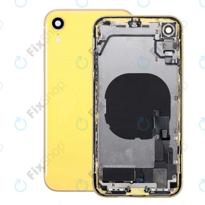 Apple iPhone XR - Zadní Housing s Malými Díly (Yellow)