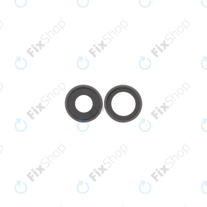 Apple iPhone 17 - Sklíčko Zadní Kamery s Rámem (Black) - 2ks