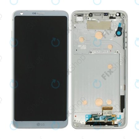 LG G6 H870 - LCD Displej + Dotykové sklo + Rám (Šedá) - ACQ89384001 Genuine Service Pack
