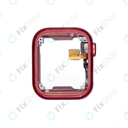 Apple Watch 7 41mm - Housing s Korunkou + Tlačítko Domů + Mikrofon Aluminium (Red)