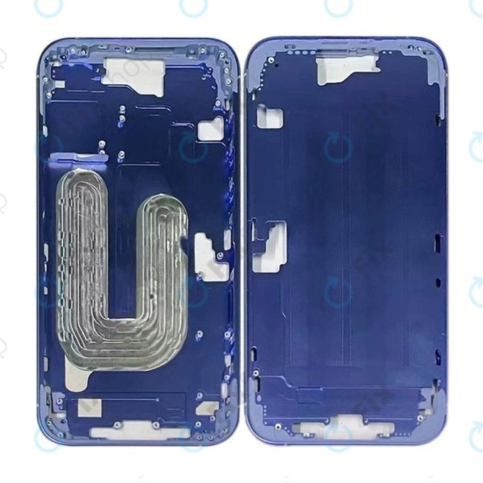 Apple iPhone 16 Plus - Střední rám + Tlačítka zapínání + Hlasitosti (Ultramarine)