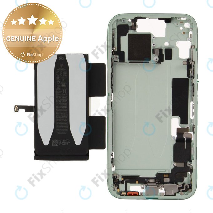 Střední Rám s Baterií pro iPhone 15 | Green | ZD076-00673 | Genuine Apple