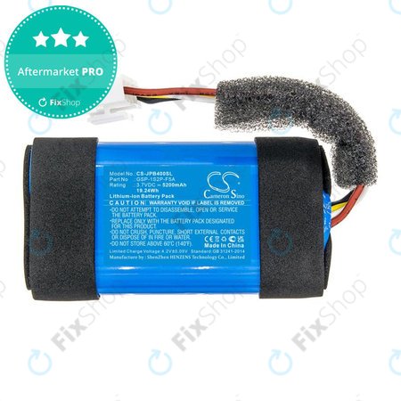 Baterie pro JBL Partybox Encore Essential, 5200mAh, Li-Ion, 3.7V, GSP-1S2P-F5A, HQ