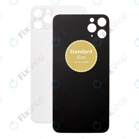 Apple iPhone 11 Pro Max - Sklo Zadního Housingu (Silver)