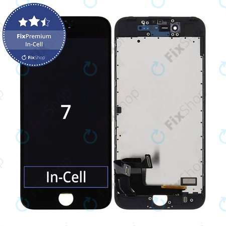 Apple iPhone 7 - LCD Displej + Dotykové Sklo + Rám (Black) In-Cell FixPremium