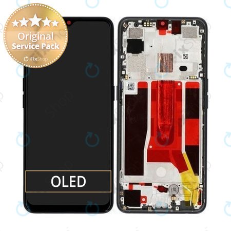 Oppo Find X2 Lite - LCD Displej + Dotykové Sklo + Rám (Moonlight Black) - 4903624 Genuine Service Pack