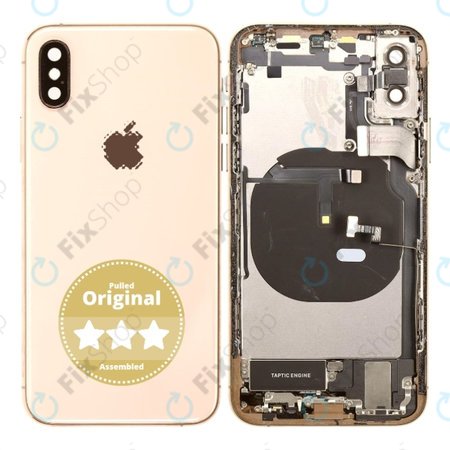 Apple iPhone XS - Zadní Housing (Gold) Pulled