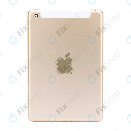 Apple iPad Mini 3 - Zadní Housing 4G Verze (Zlatá)