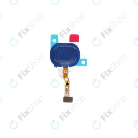 Samsung Galaxy M21 M215F - Senzor Otisku Prstu + Flex Kabel (Midnight Blue) - GH96-13467C Genuine Service Pack