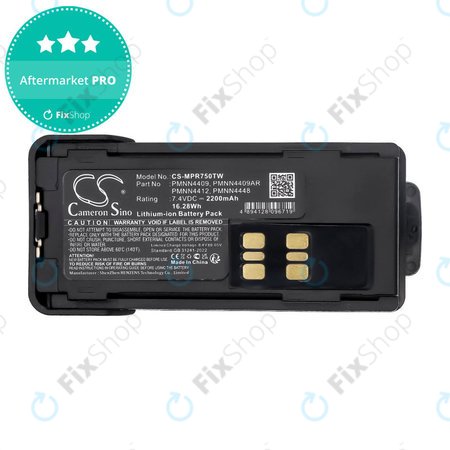 Baterie pro Motorola Dp2600e, Dp4000, P8608, Xpr3000, Xpr7350, 2200mAh, Li-Ion, 7.4V, PMNN4409, HQ