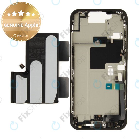Střední Rám s Baterií pro iPhone 16 Pro Max | Black Titanium | ZD076-00693 | Genuine Apple