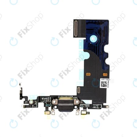 Apple iPhone 8 - Nabíjecí Konektor + Flex Kabel (Black)