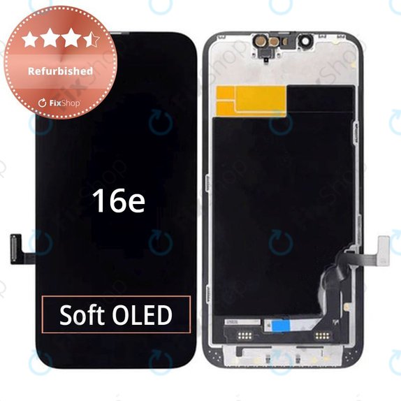 Displej pro iPhone 16e, Dotykové sklo s rámem, Refurbished