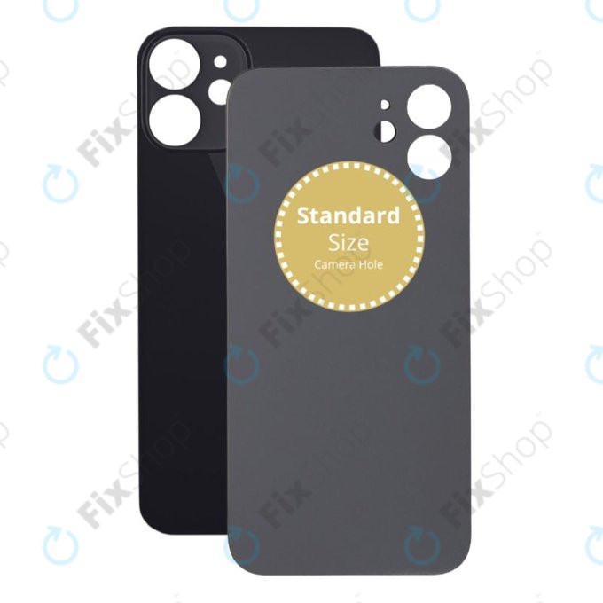 Apple iPhone 12 Mini - Sklo Zadního Housingu (Black)