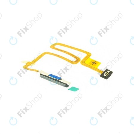 Oppo A54 5G, A74 5G - Senzor Otisku Prsta + Flex Kabel (Fluid Black) - 9180874 Genuine Service Pack