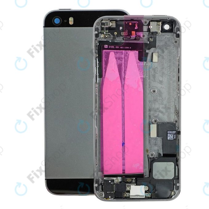 Apple iPhone SE - Zadní Housing s Malými Díly (Space Gray)