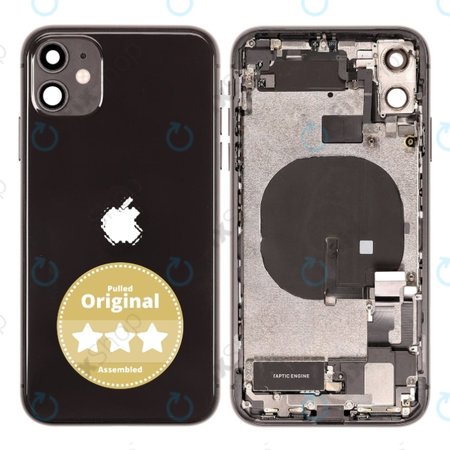 Apple iPhone 11 - Zadní Housing (Black) Pulled