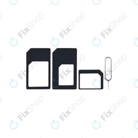 SIM Adaptér 3v1 (NanoSIM, MicroSIM, MiniSIM) + Otvírač SIM Slotu
