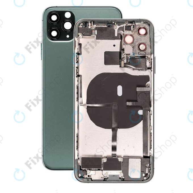 Apple iPhone 11 Pro Max - Zadní Housing s Malými Díly (Green)