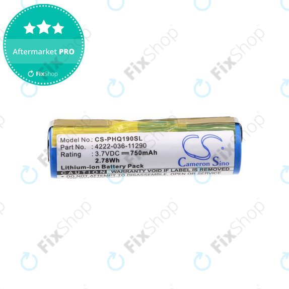 Baterie pro Philips 8895XL, 750mAh, Li-Ion, 3.7V, 036-11290, HQ
