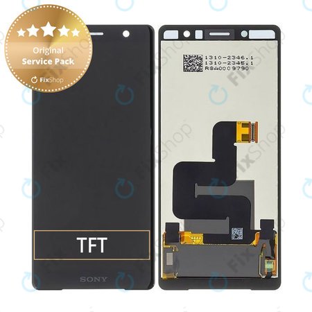 Sony Xperia XZ2 Compact - LCD Displej + Dotykové Sklo (Black) - 1313-0914 Genuine Service Pack