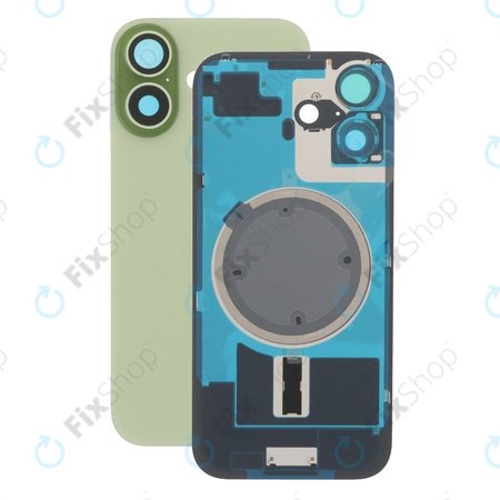 Apple iPhone 17 - Sklo Zadního Housingu + Sklíčko Kamery + Kovová Destička + Magsafe Magnet (Sage)