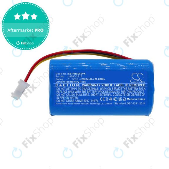 Baterie pro CleanMate S460, Pure Clean PUCRC25, 2600mAh, Li-Ion, 11.1V, 18650-3S15, HQ