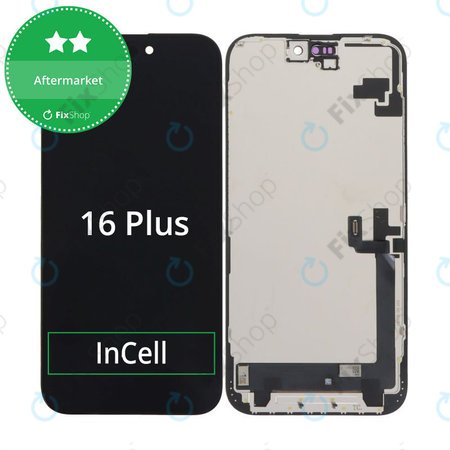 Displej In-Cell HD+ pro iPhone 16 Plus, Dotykové sklo s rámem