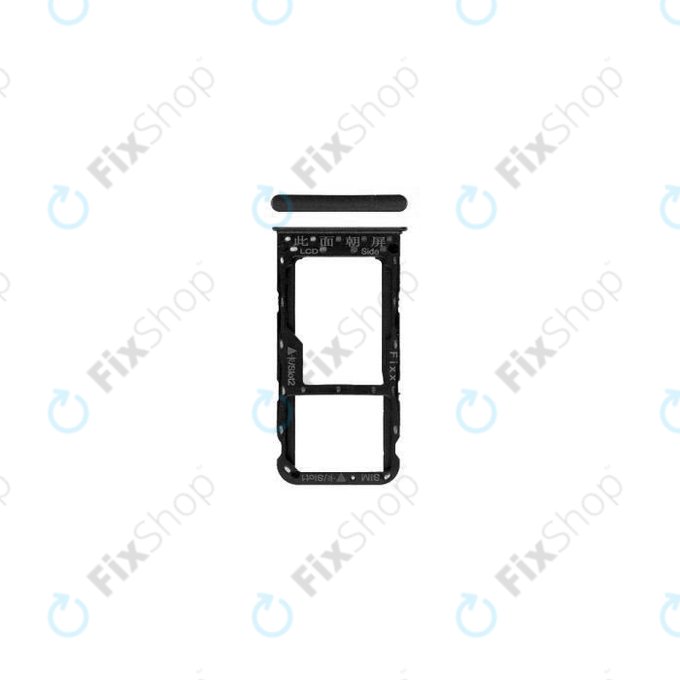 Huawei P Smart FIG-L31 - SIM / SD Slot (Black) - 51661HCM, 51661HCT Genuine Service Pack