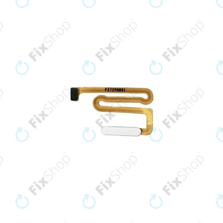 Samsung Galaxy A04S A047F - Senzor Otisku Prstu + Flex Kabel (White) - GH96-15278B Genuine Service Pack