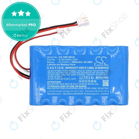 Baterie pro ETA Aquamaster 1230, Tineco iFloor Wet Dry Vacuum, 2500mAh, Li-Ion, 22.2V, 61SR18650-2200, HQ