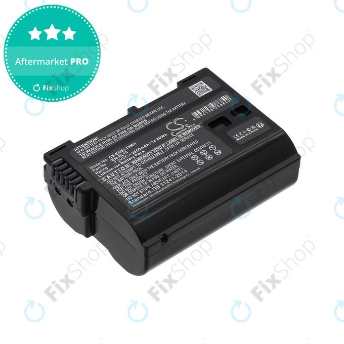 Baterie pro Nikon D7000, D500, D600, D7200, D7500, Z5, Z6, EN-EL15, Li-ion, 7V, 2000mAh, HQ