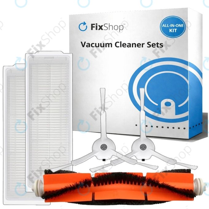 Sada náhradních dílů pro Xiaomi Mi Robot Vacuum Mop 2 Pro, 2 Lite (1x Hlavní kartáč, 2x Filtr, 2x Boční kartáč)