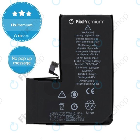 Baterie pro iPhone 14 Pro, 3200mAh, DIAGNOSTIC