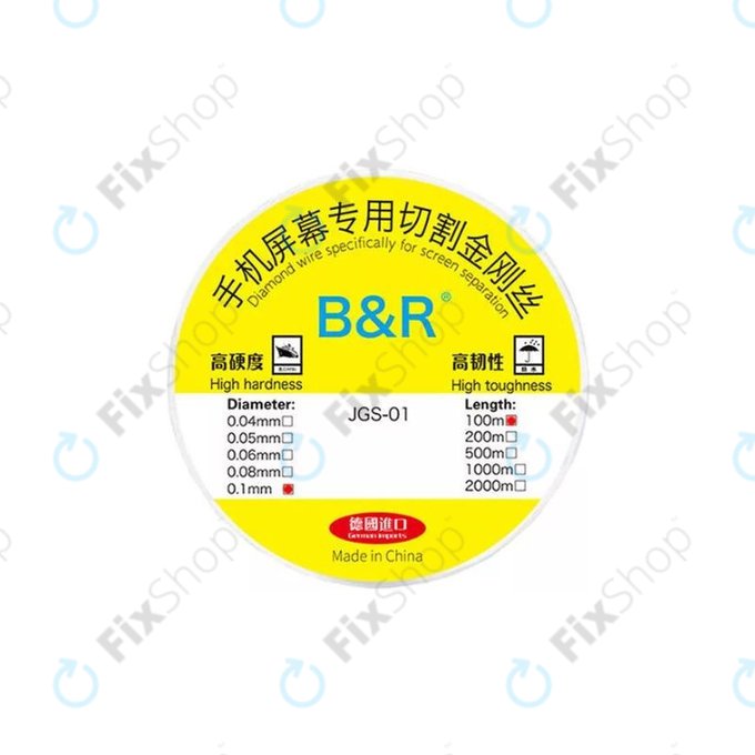 Gold Wire - Drát na Separování LCD Displejů (0.1mm x 100M)