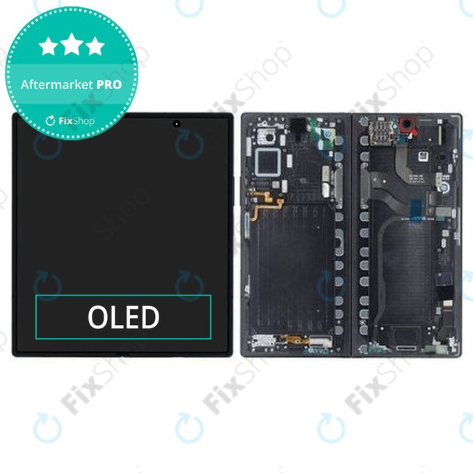 Samsung Galaxy Z Fold 7 F966B - LCD Displej + Dotykové Sklo + Rám (Jetblack) OLED