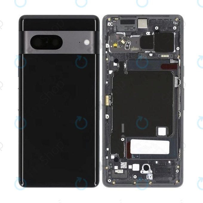 Google Pixel 7 GVU6C GQML3 - Zadní Housing (Obsidian)