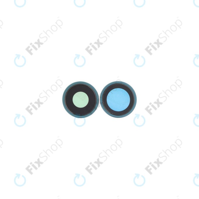 Apple iPhone 16, 16 Plus - Sklíčko Zadní Kamery s Rámem (Teal) - 2ks