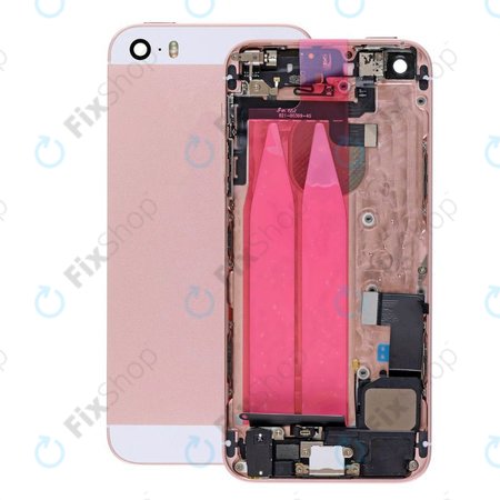 Apple iPhone SE - Zadní Housing s Malými Díly (Rose Gold)