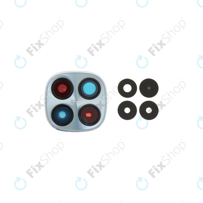 Sklíčko zadní kamery s rámem pro Xiaomi Redmi Note 15 Pro 5G, Glacier Blue