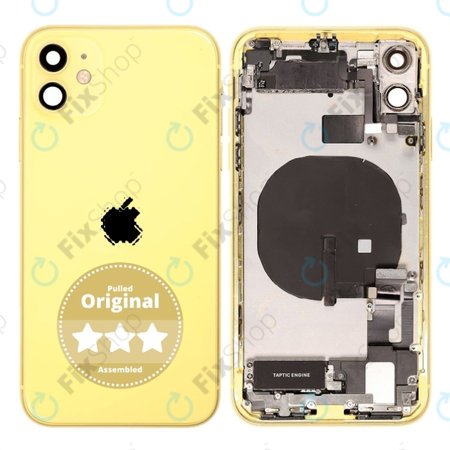 Apple iPhone 11 - Zadní Housing (Yellow) Pulled
