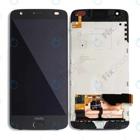 Motorola Moto Z2 Force XT1789-06 - LCD Displej + Dotykové sklo + Rám (Černá) - 01019324003W